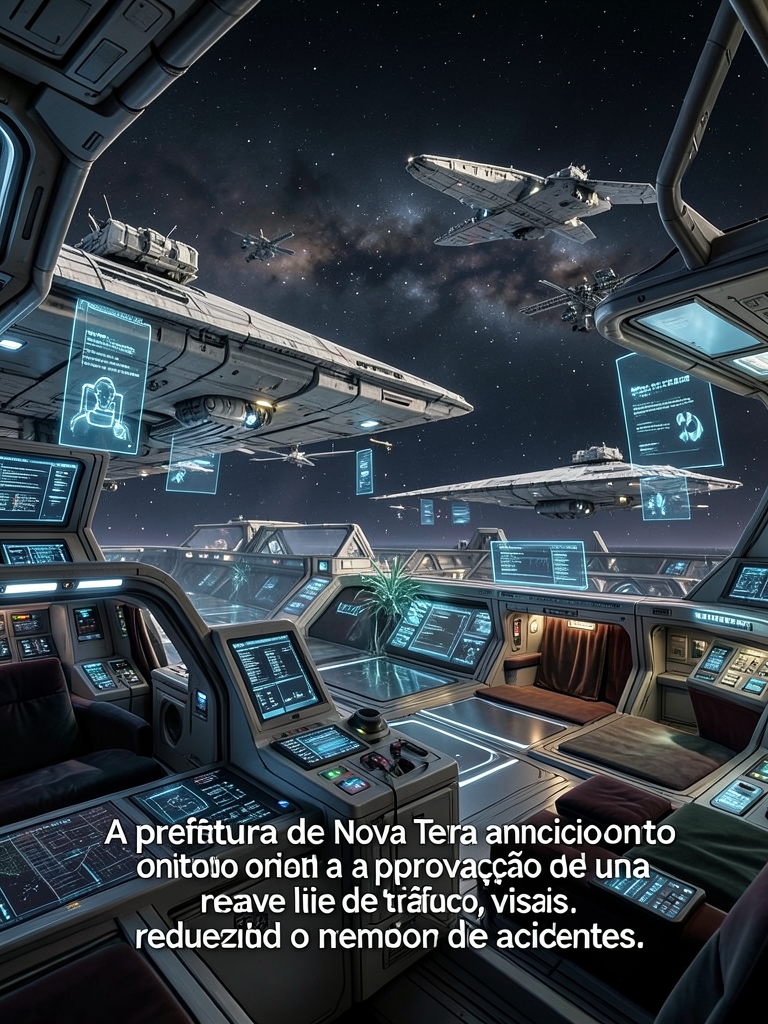 A prefeitura de Nova Terra anunciou ontem a aprovação de uma nova lei de tráfego, visando reduzir o número de acidentes